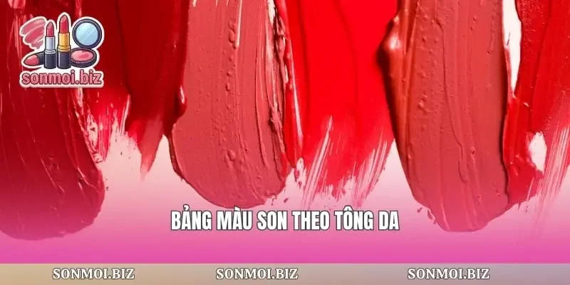 Bảng màu son theo tông da