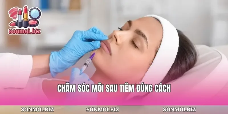 Chăm sóc môi sau tiêm đúng cách