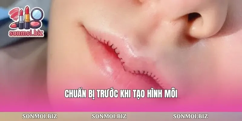 Chuẩn bị trước khi tạo hình môi