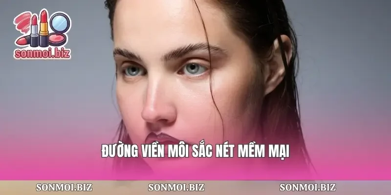Đường viền môi sắc nét mềm mại