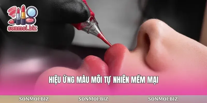 Hiệu ứng màu môi tự nhiên mềm mại