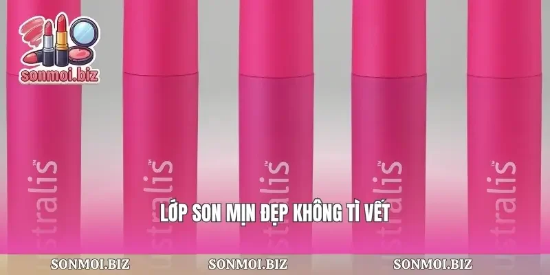 Lớp son mịn đẹp không tì vết
