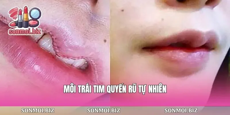 Môi trái tim quyến rũ tự nhiên