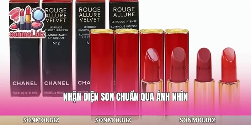 Nhận diện son chuẩn qua ánh nhìn